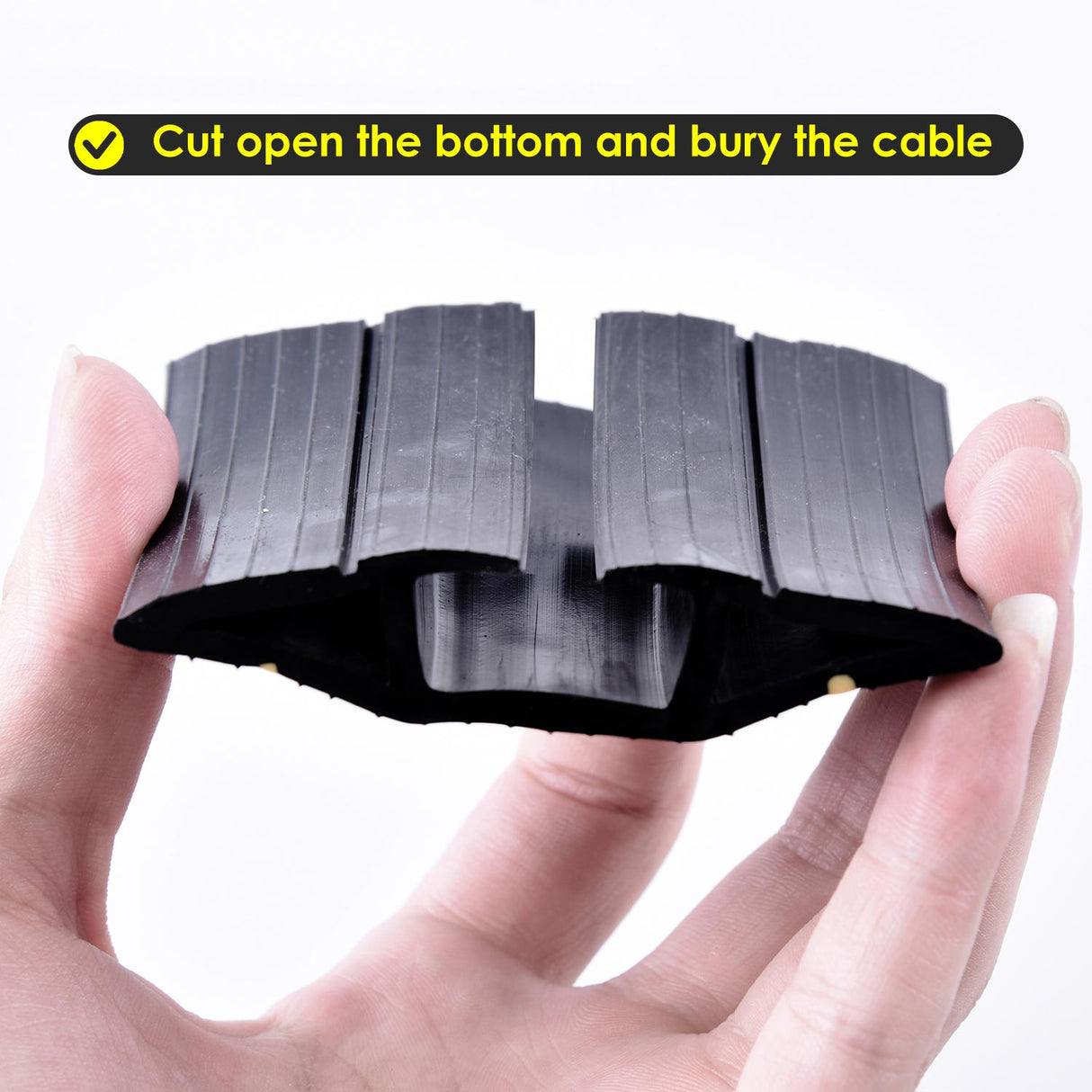 3-Channel Rubber Cord Protector