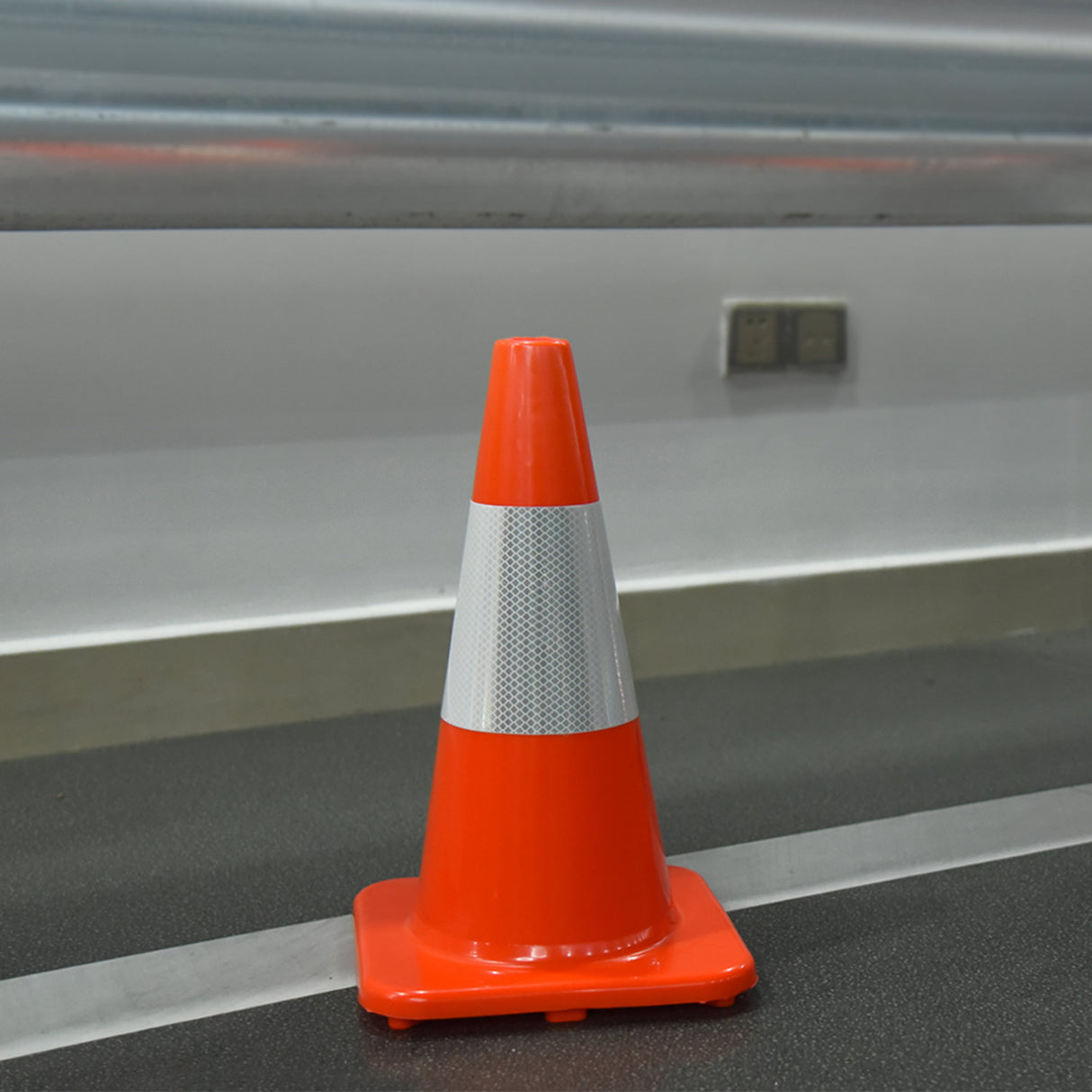 Solid Orange Economy Traffic Cones