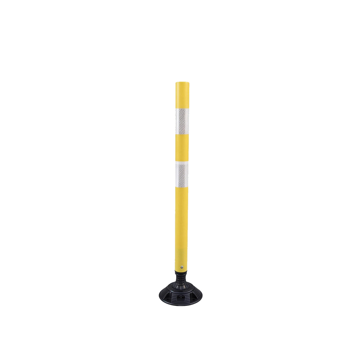 Flexible Surface Mount Delineator Post - Durable Traffic Safety Post for Parking Lots, Construction Zones, and Roadway Marking - Easy to Install, High Visibility, Impact-Resistant