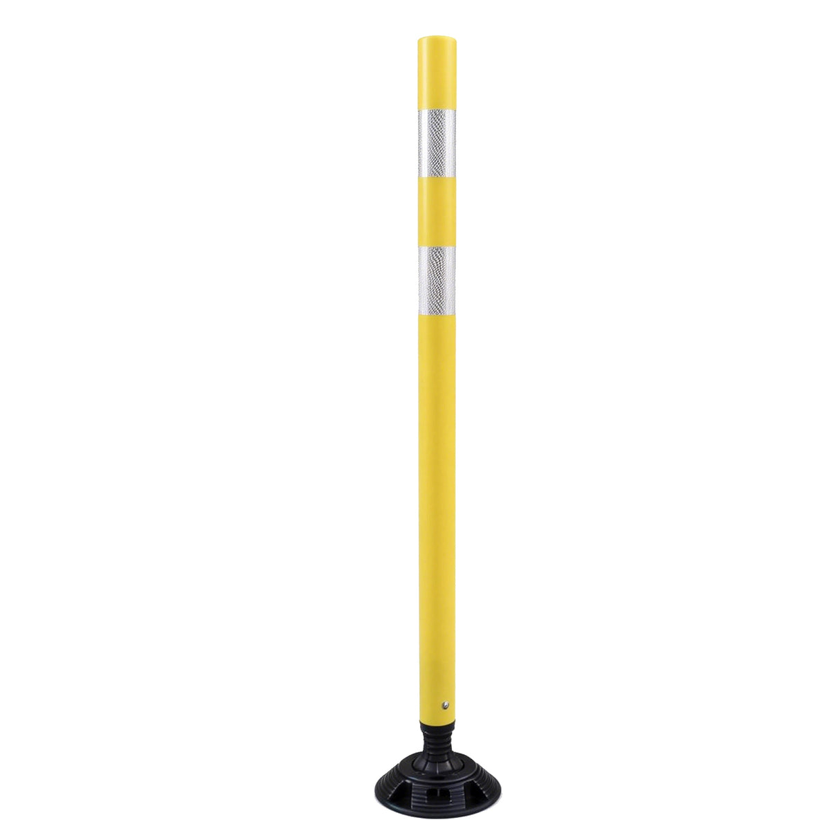 Flexible Surface Mount Delineator Post - Durable Traffic Safety Post for Parking Lots, Construction Zones, and Roadway Marking - Easy to Install, High Visibility, Impact-Resistant