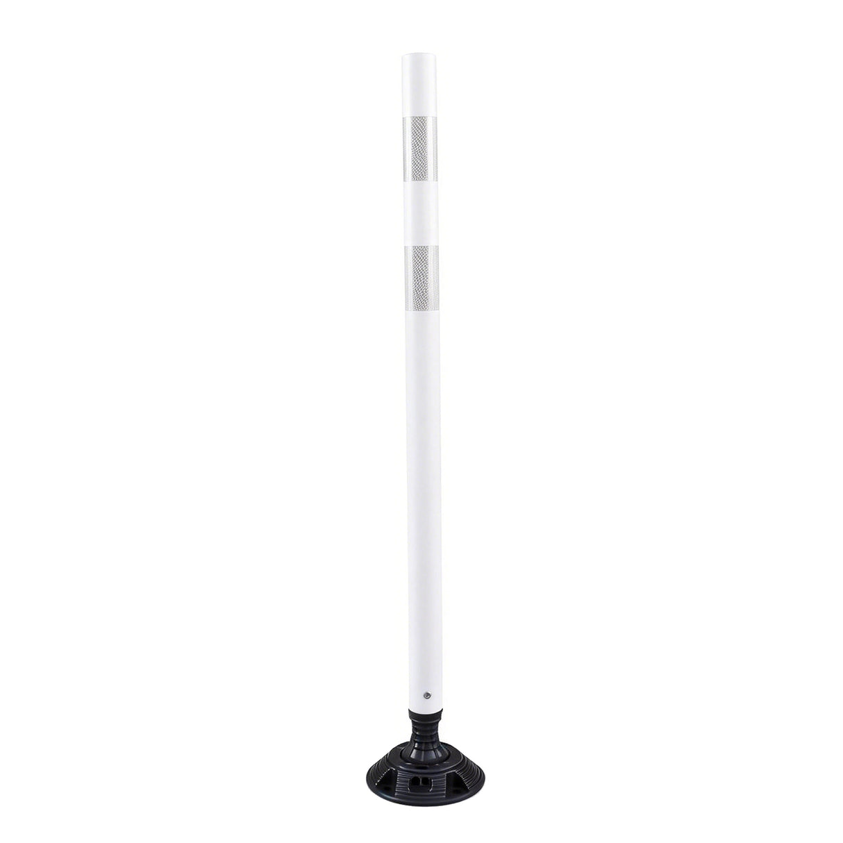 Flexible Surface Mount Delineator Post - Durable Traffic Safety Post for Parking Lots, Construction Zones, and Roadway Marking - Easy to Install, High Visibility, Impact-Resistant