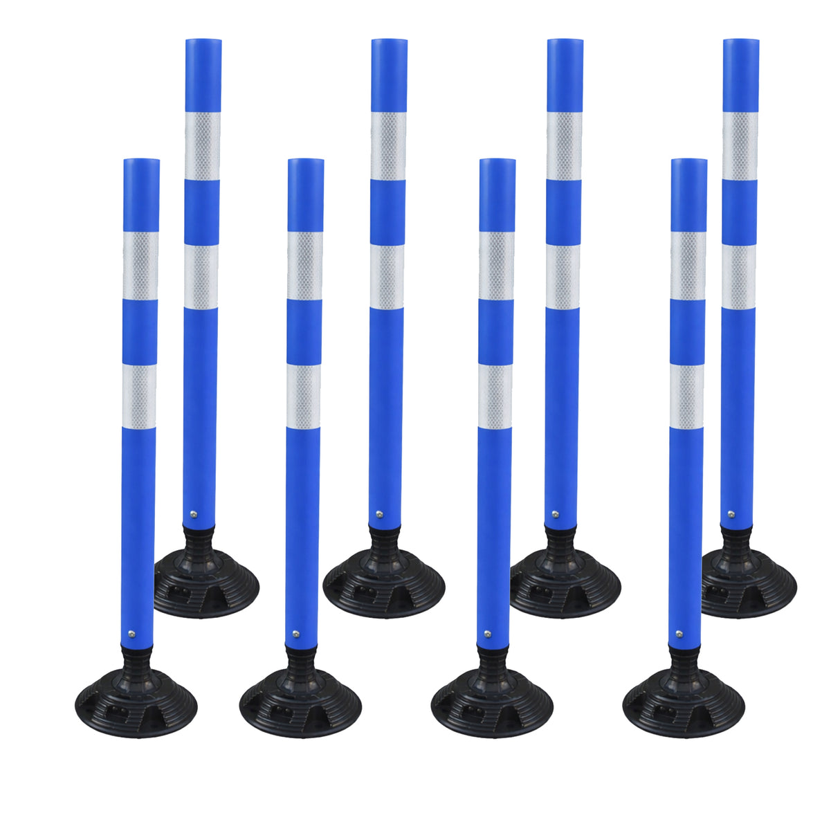 Flexible Surface Mount Delineator Post - Durable Traffic Safety Post for Parking Lots, Construction Zones, and Roadway Marking - Easy to Install, High Visibility, Impact-Resistant