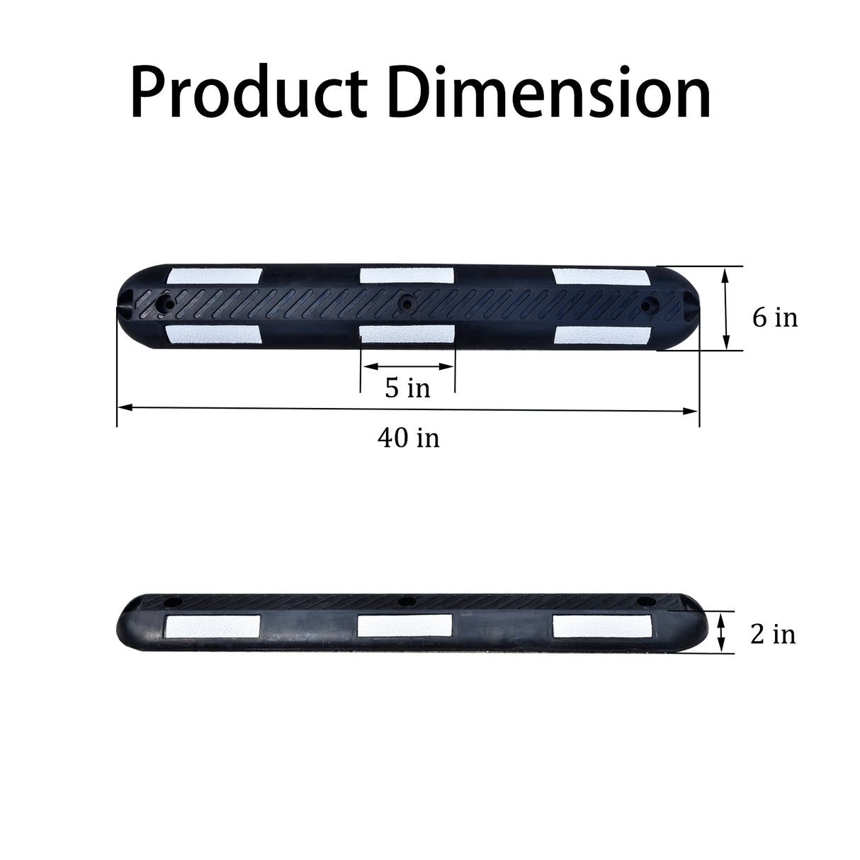Bicycle Lane Separator - side angle