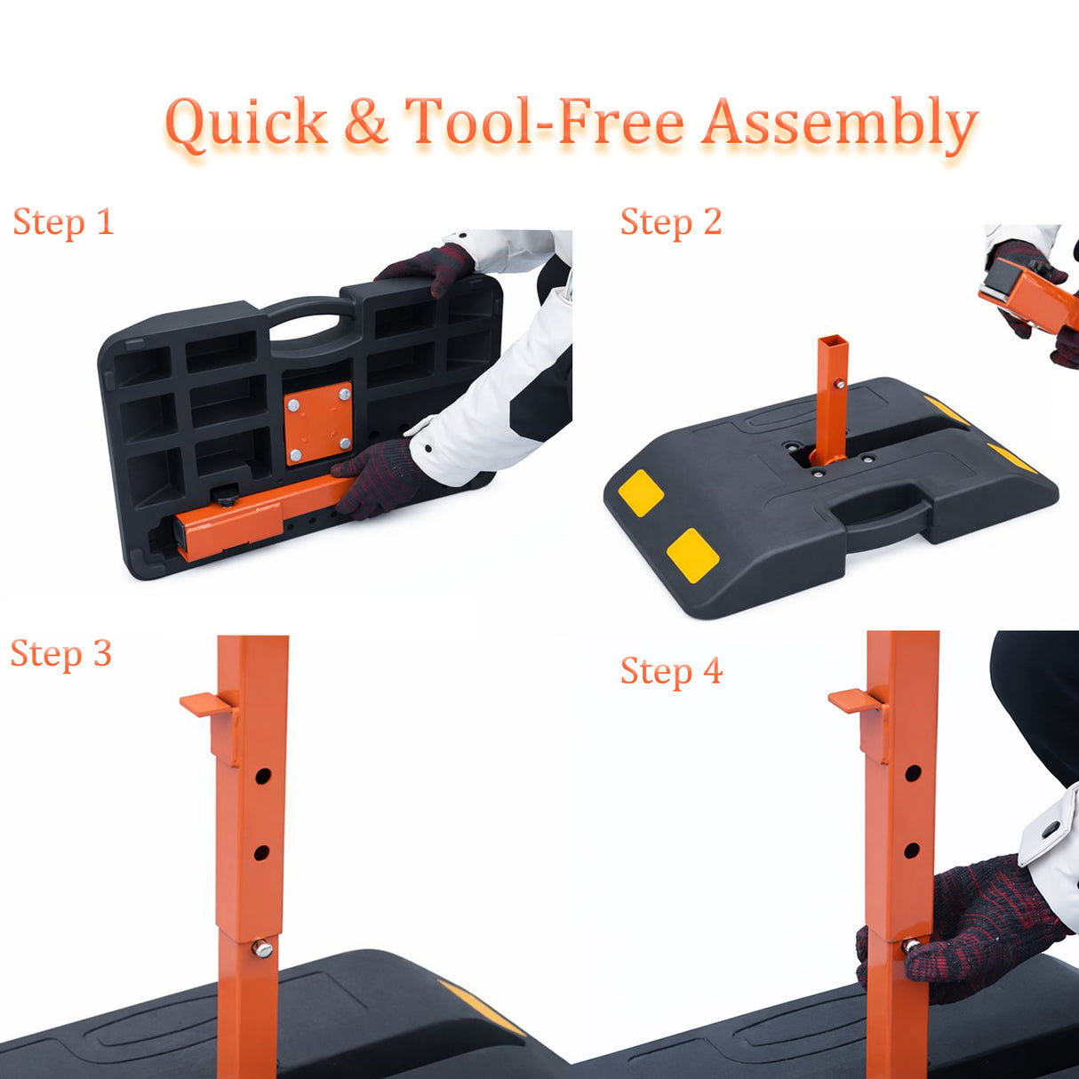 23Inch Portable Roll-Up Sign Stand with Weighted Rubber Base for Roadwork Events & Construction Safety