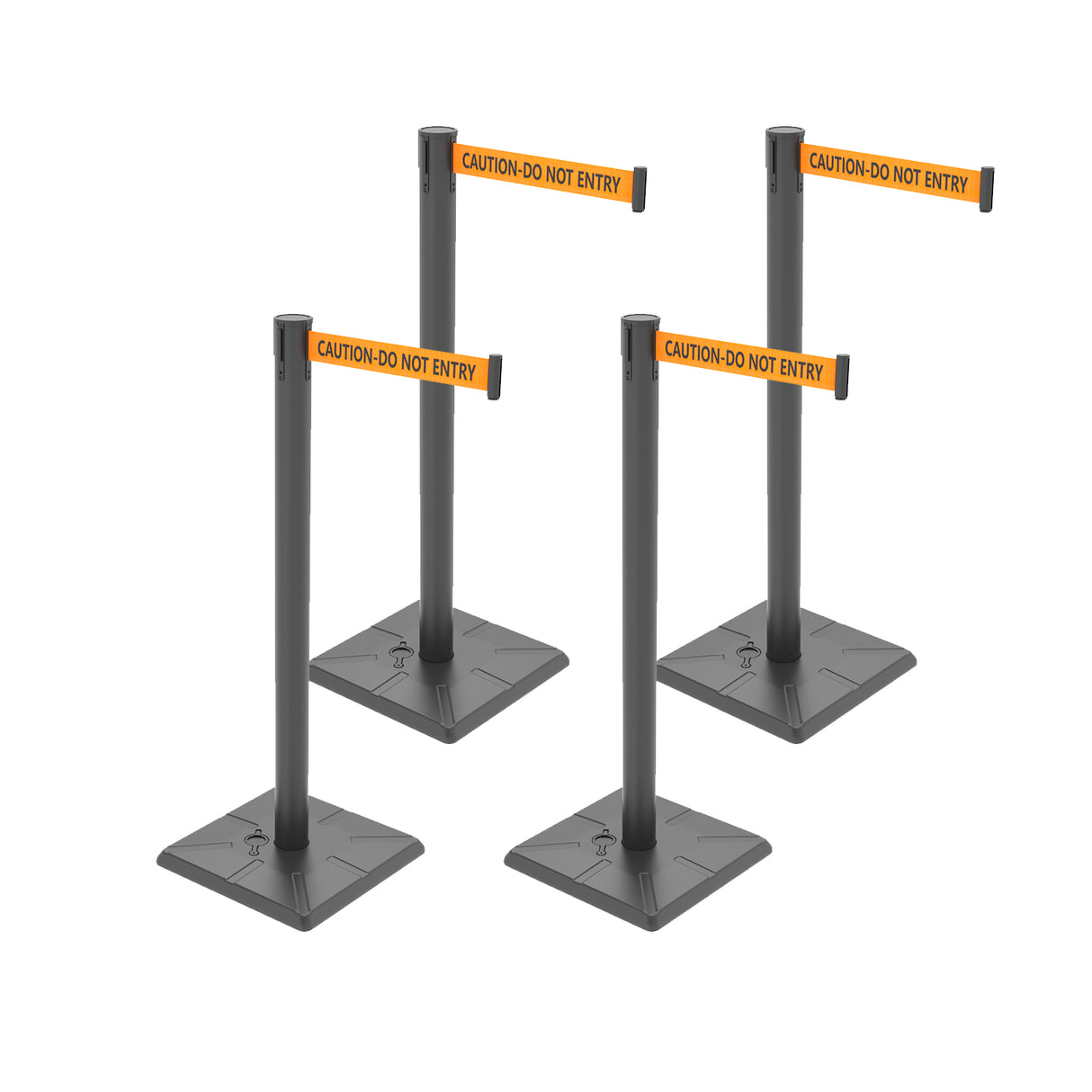 10ft Retractable Belt Stanchion Barrier - product dimensions