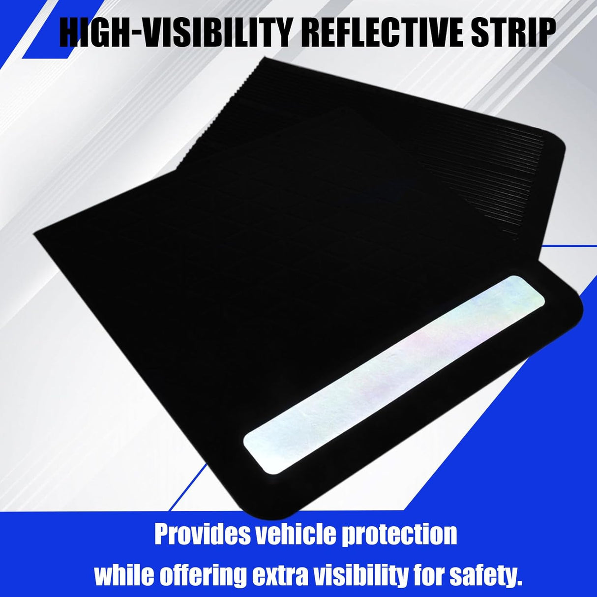 Rubber Mud Flap and Adjustable Hitch-Mounted System