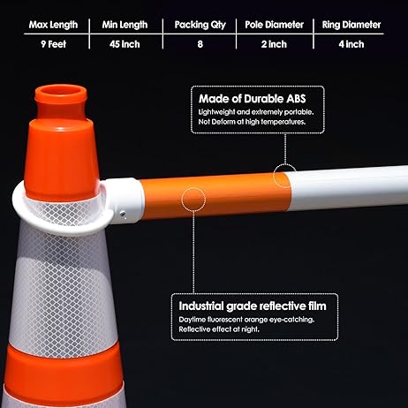 Retractable Traffic Cone Bars