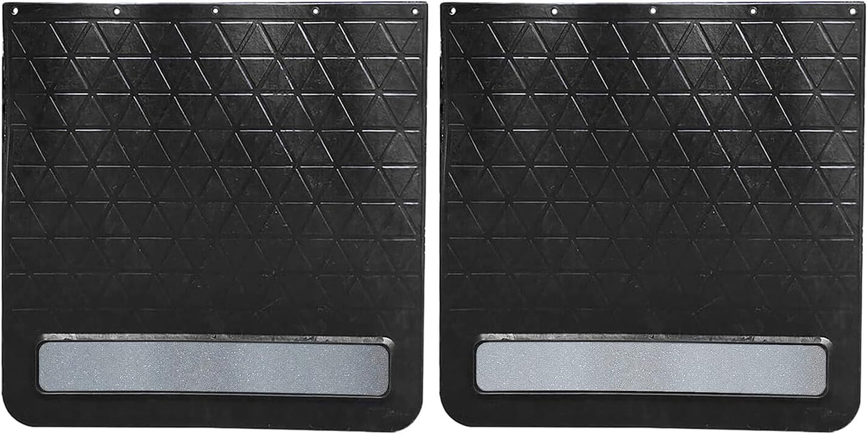 Rubber Mud Flap and Adjustable Hitch-Mounted System