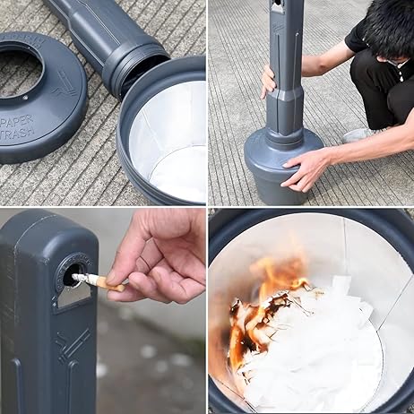 Outdoor AshTray Cigarette Butt Receptacle Disposal