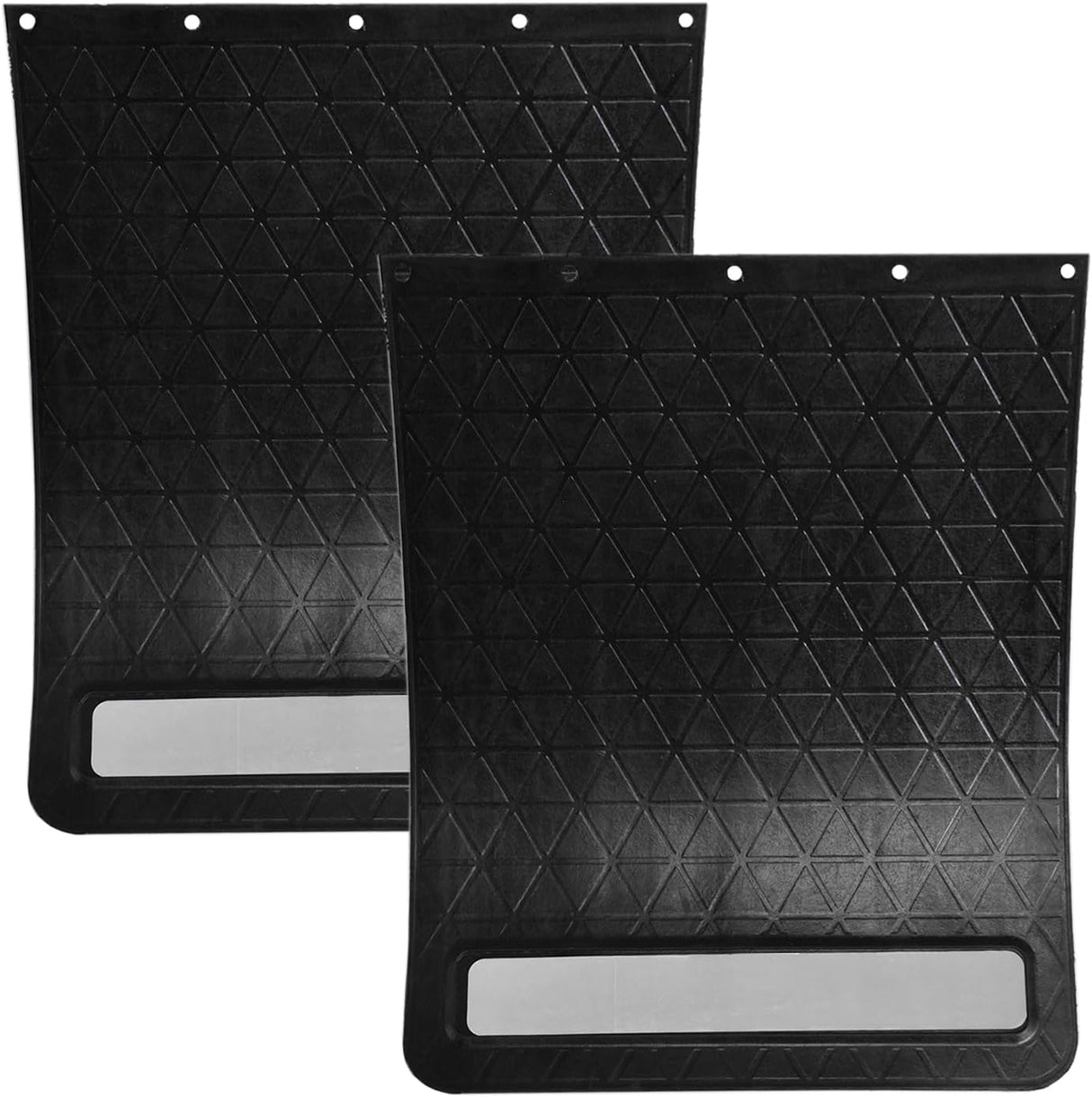 Rubber Mud Flap and Adjustable Hitch-Mounted System