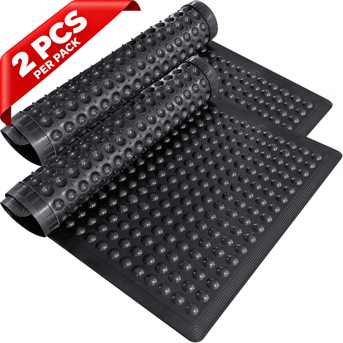 Rubber Dubble Anti-Fatigue Workplace Mat - front view