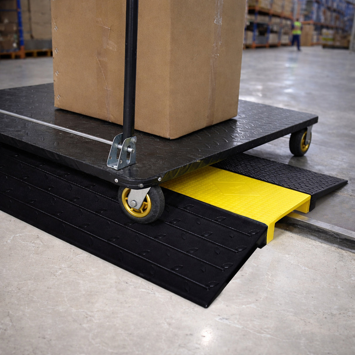Threshold Bridge Ramp for Wheelchairs - full setup