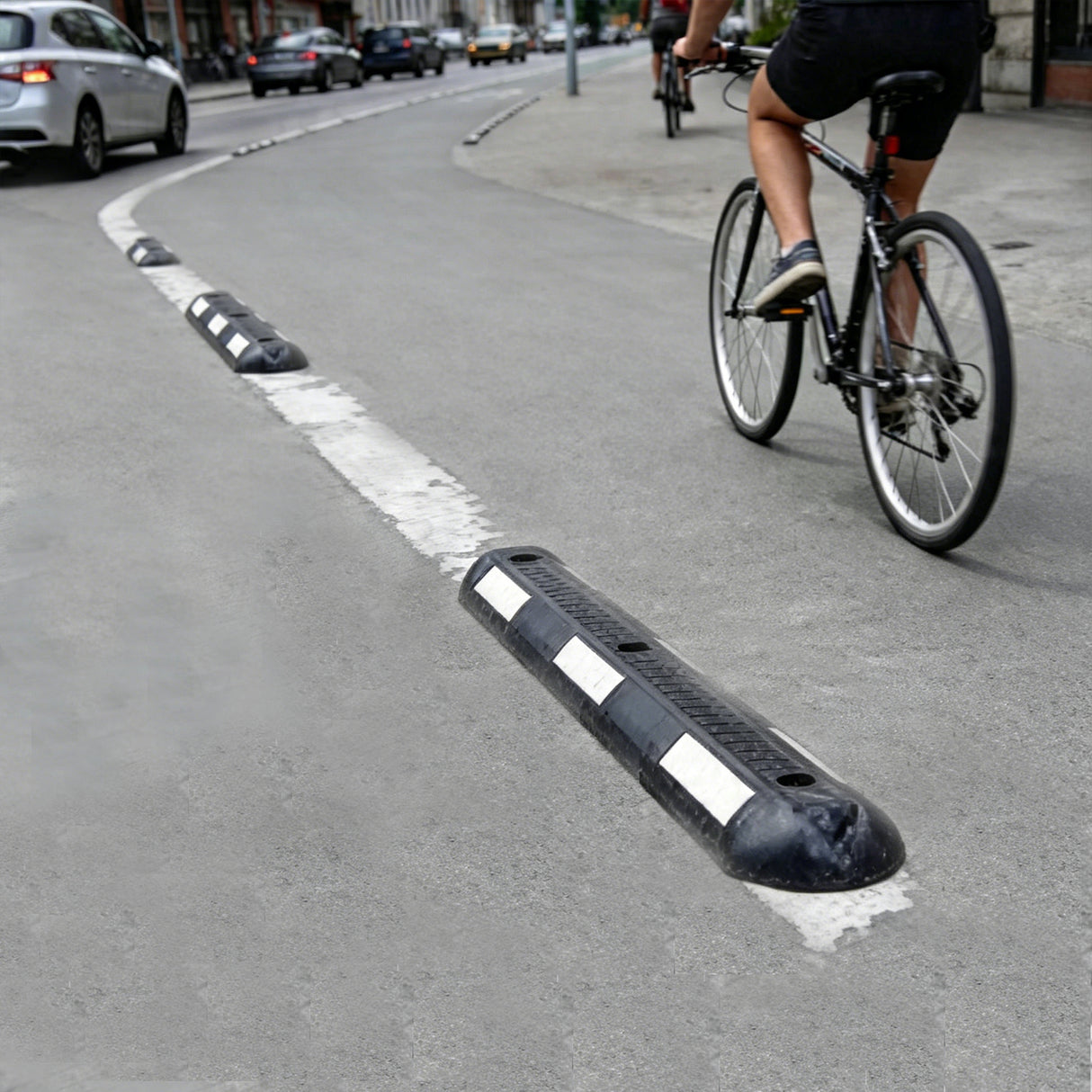 Bicycle Lane Separator - with accessories