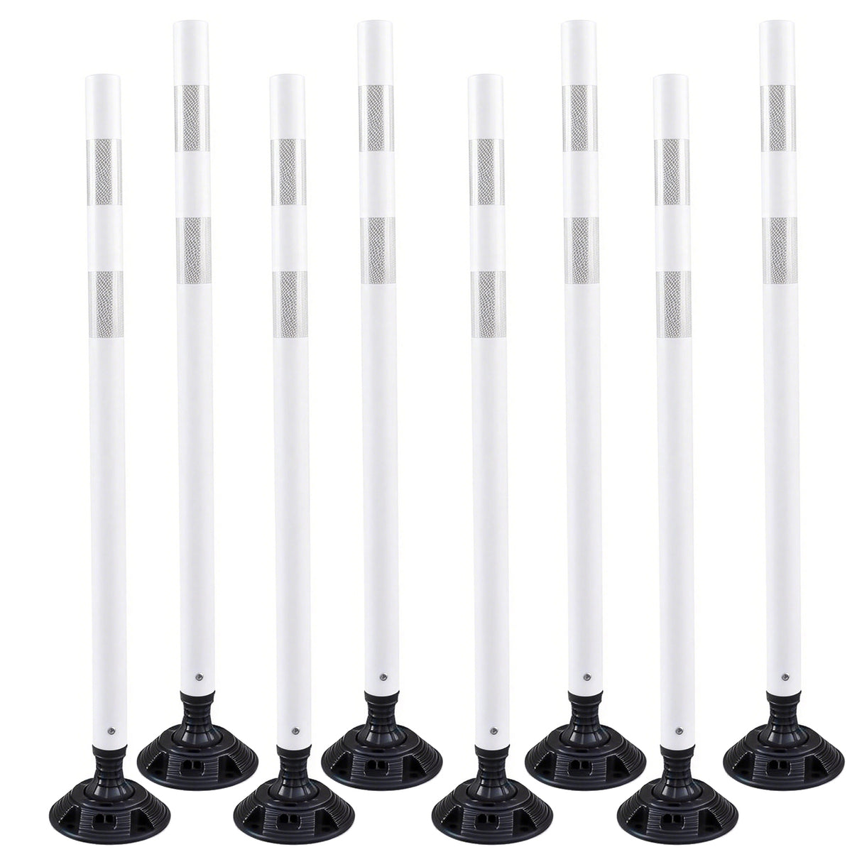 Flexible Surface Mount Delineator Post - Durable Traffic Safety Post for Parking Lots, Construction Zones, and Roadway Marking - Easy to Install, High Visibility, Impact-Resistant