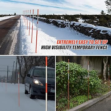 48Inch Fiberglass Snow Stakes