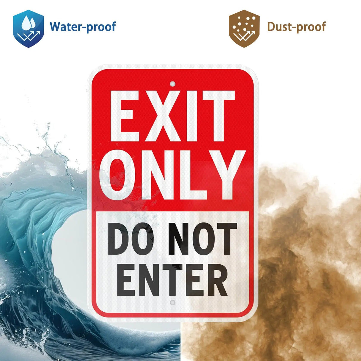 Exit Only Do Not Enter Sign-3