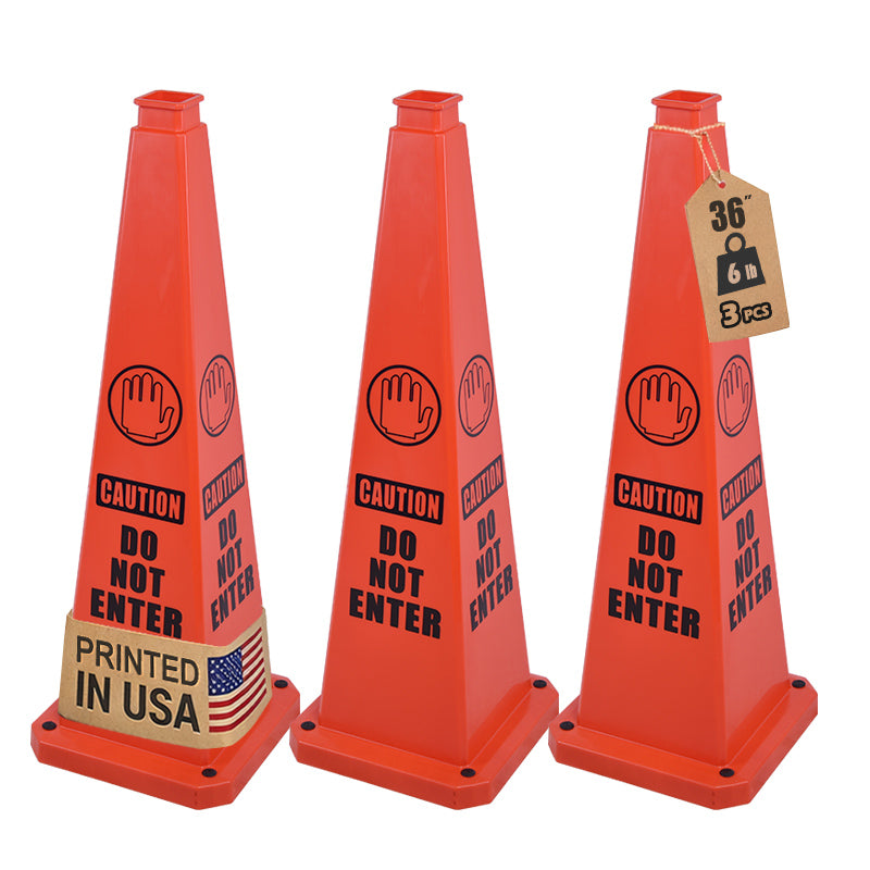 28Inch Safety Caution Cone with Handle - 23