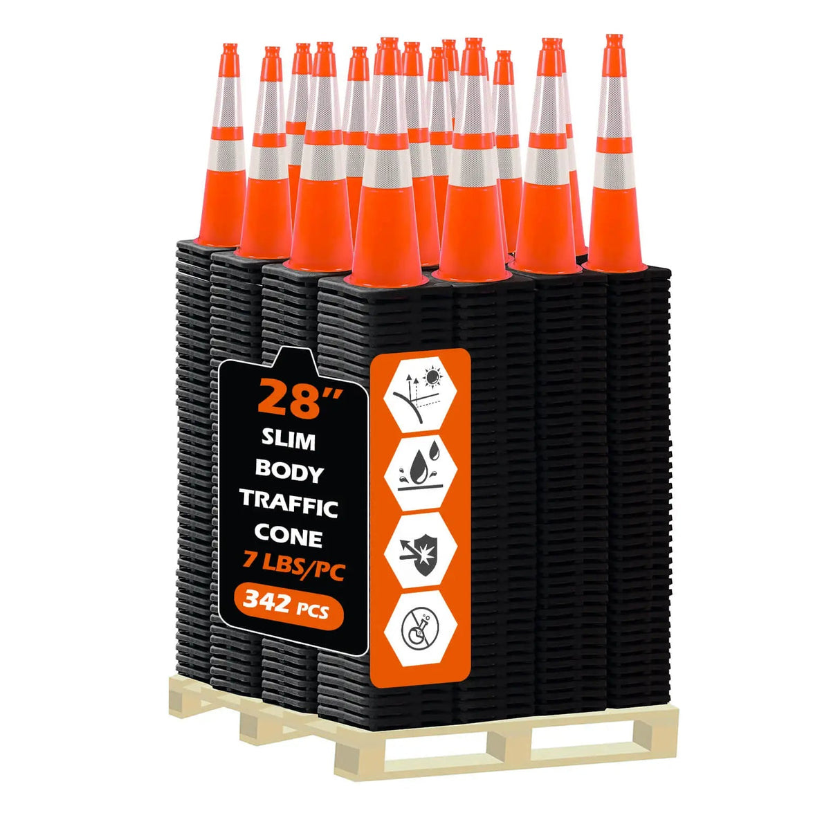 Slim Body MUTCD Traffic Cone