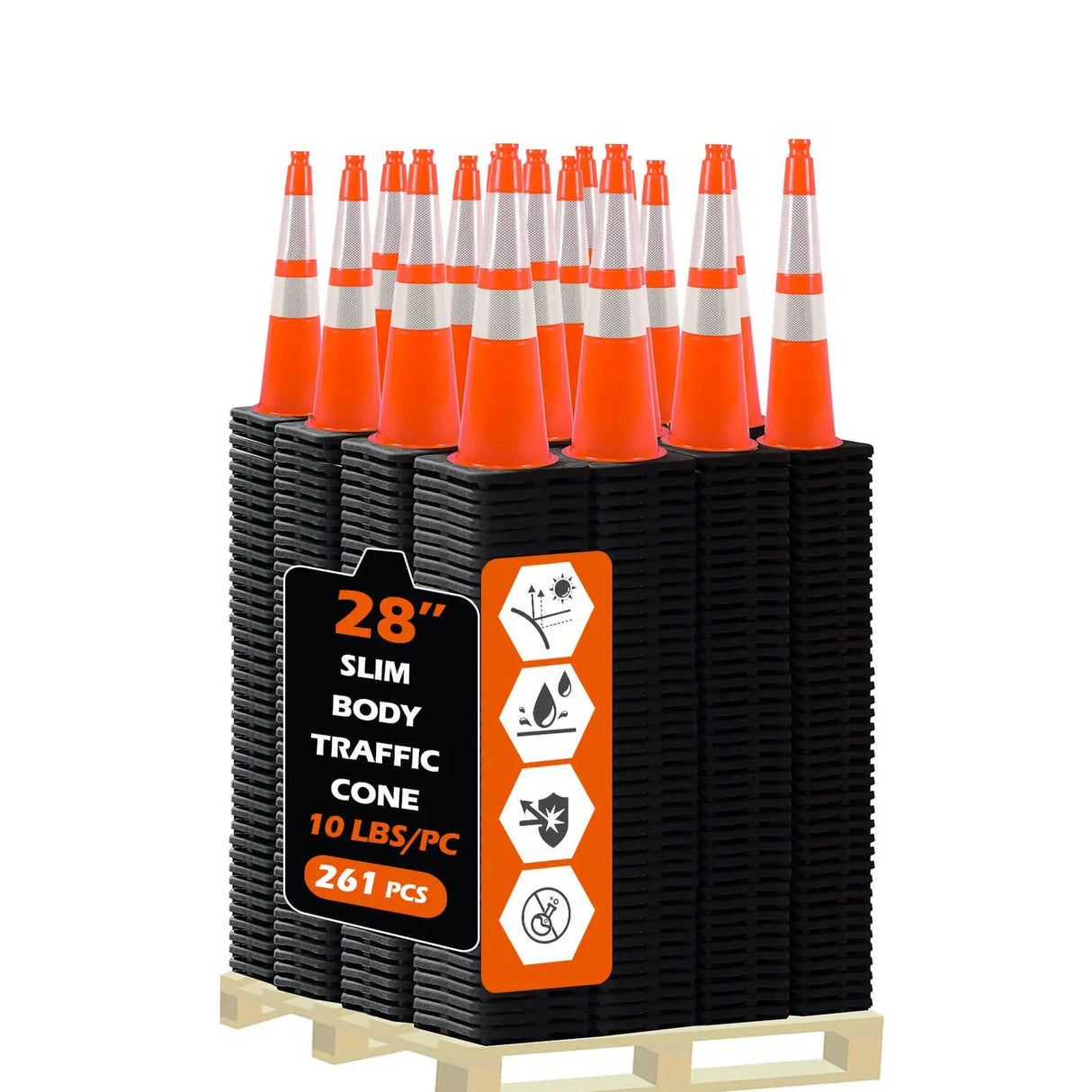 Slim Body MUTCD Traffic Cone