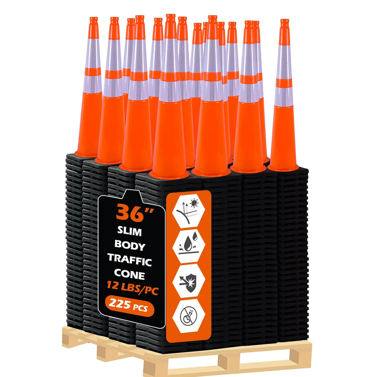 Slim Body MUTCD Traffic Cone