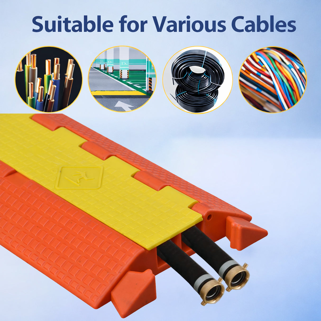 PU Heavy Duty Cable Protector - top-down view