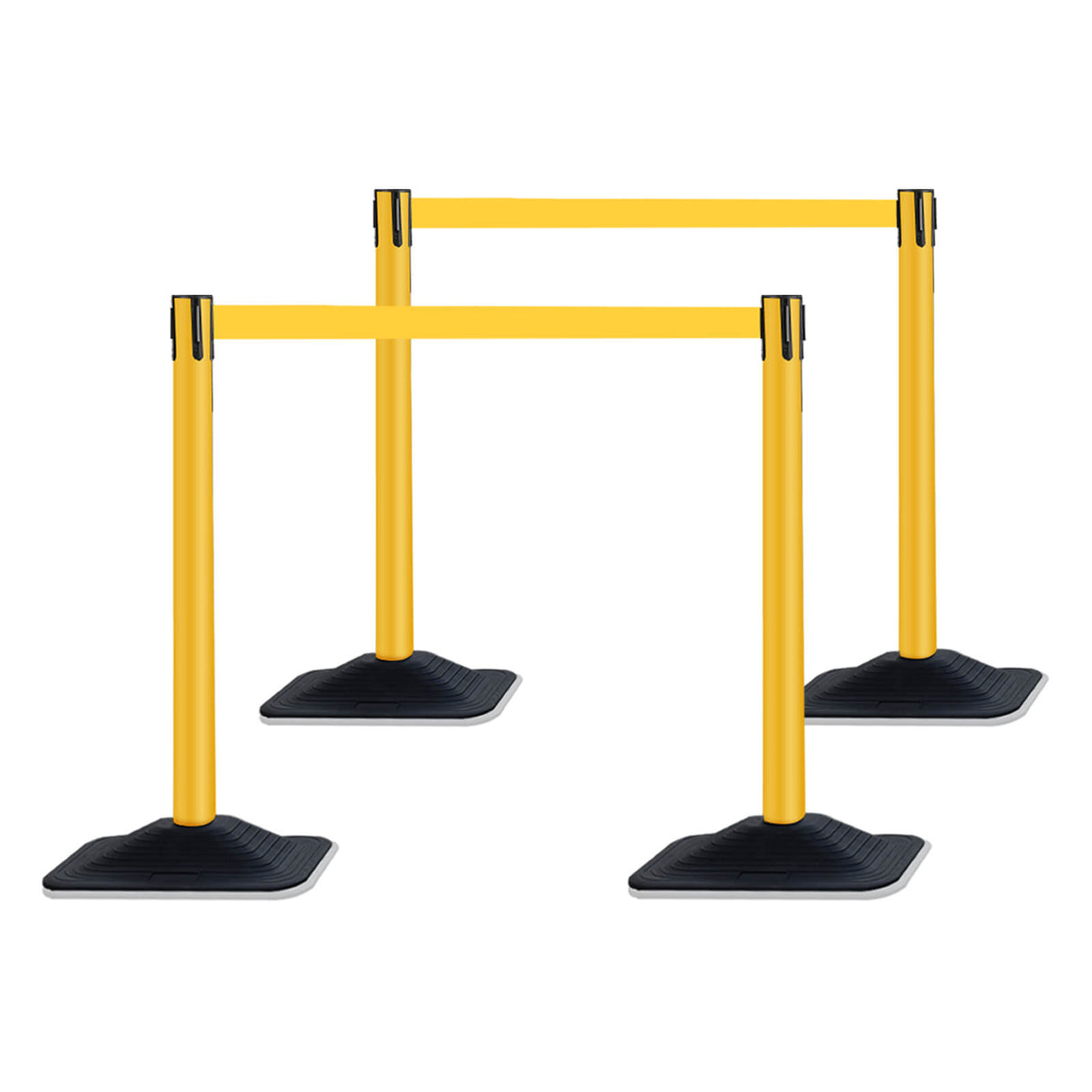 Plastic Retractable Stanchion with 10 ft Black Belt