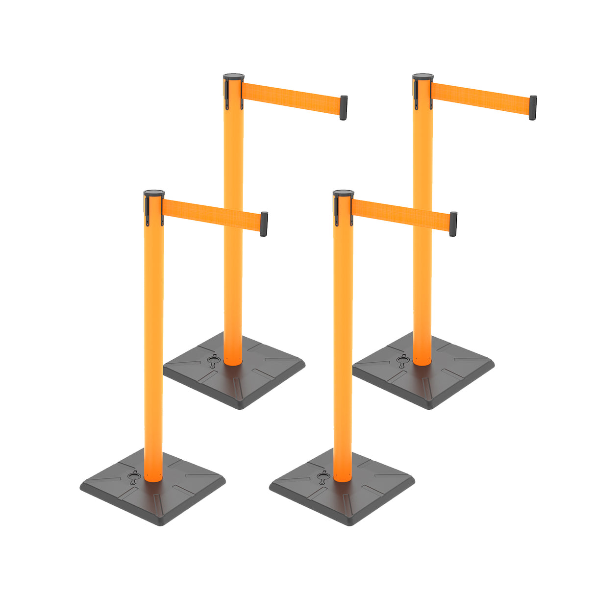 10ft Retractable Belt Stanchion Barrier - close-up detail