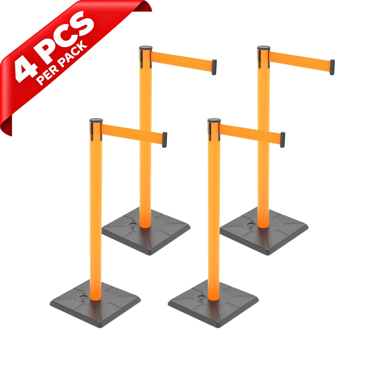 10ft Retractable Belt Stanchion Barrier - close-up detail