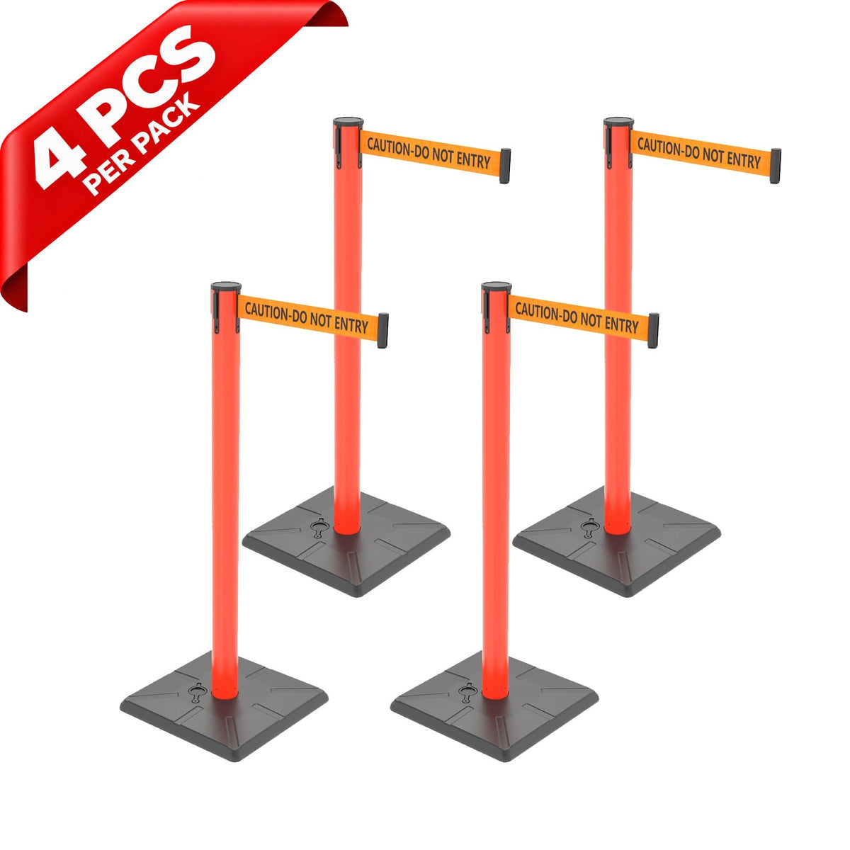 10ft Retractable Belt Stanchion Barrier - close-up detail