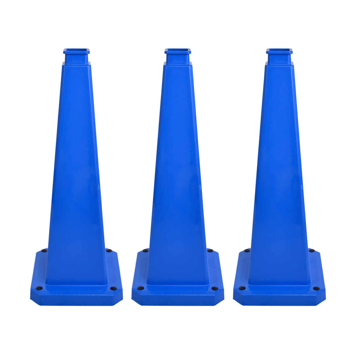28/36Inch 4-Sided Message Cone, No Printing 6PCS