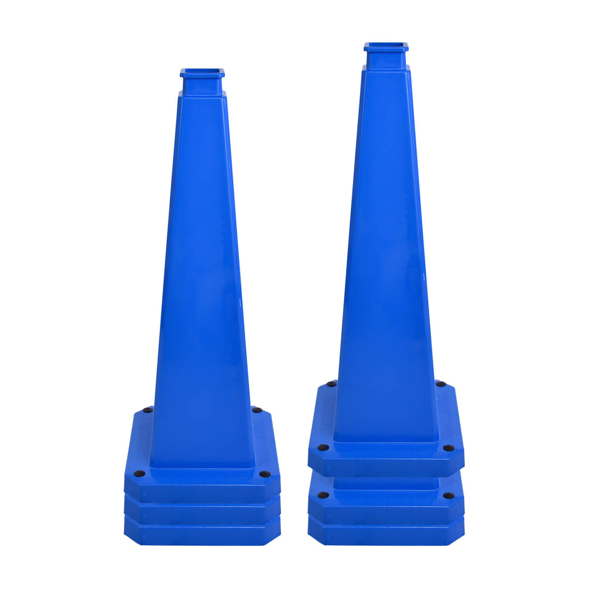 28/36Inch 4-Sided Message Cone, No Printing 6PCS