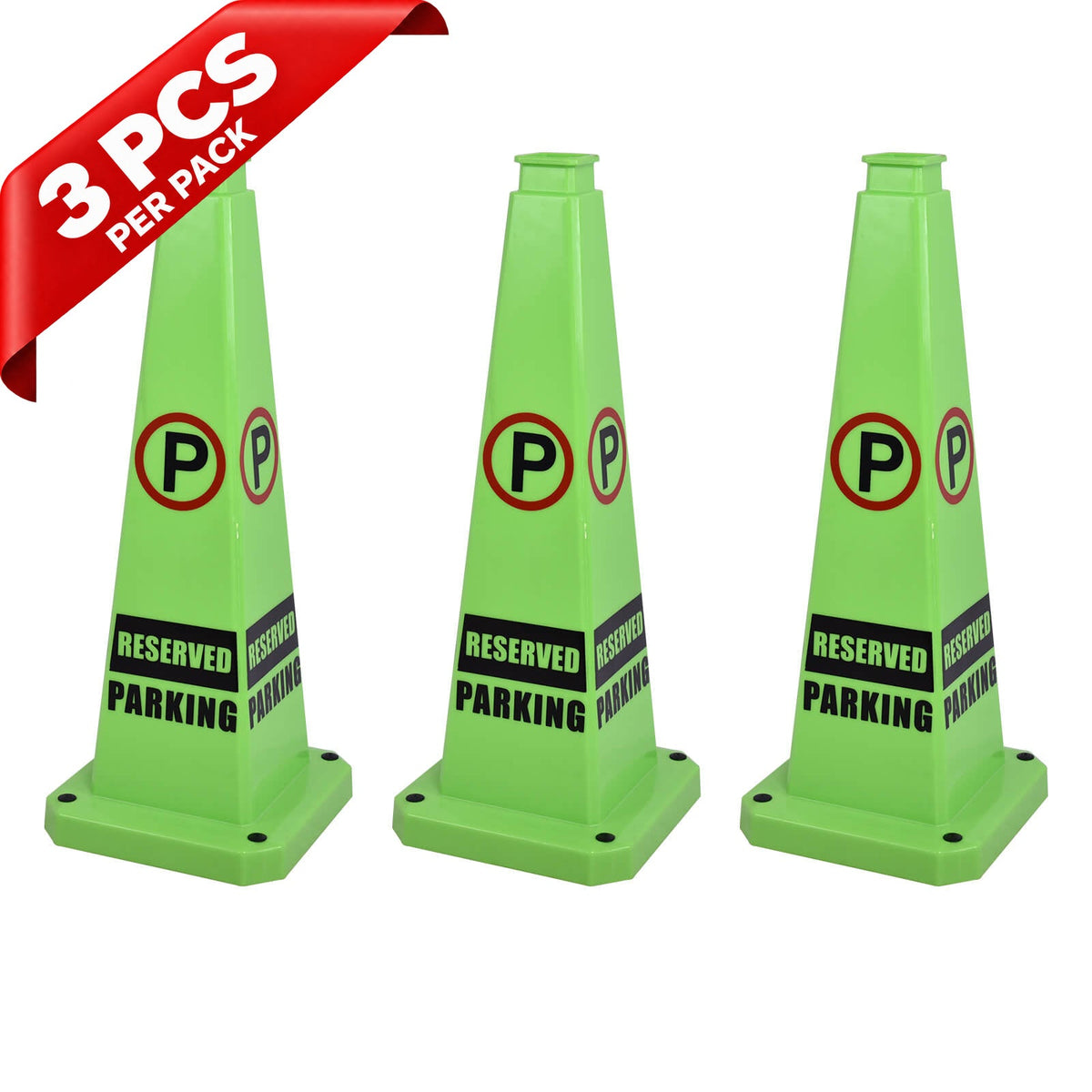 28Inch Safety Caution Cone with Handle - front view