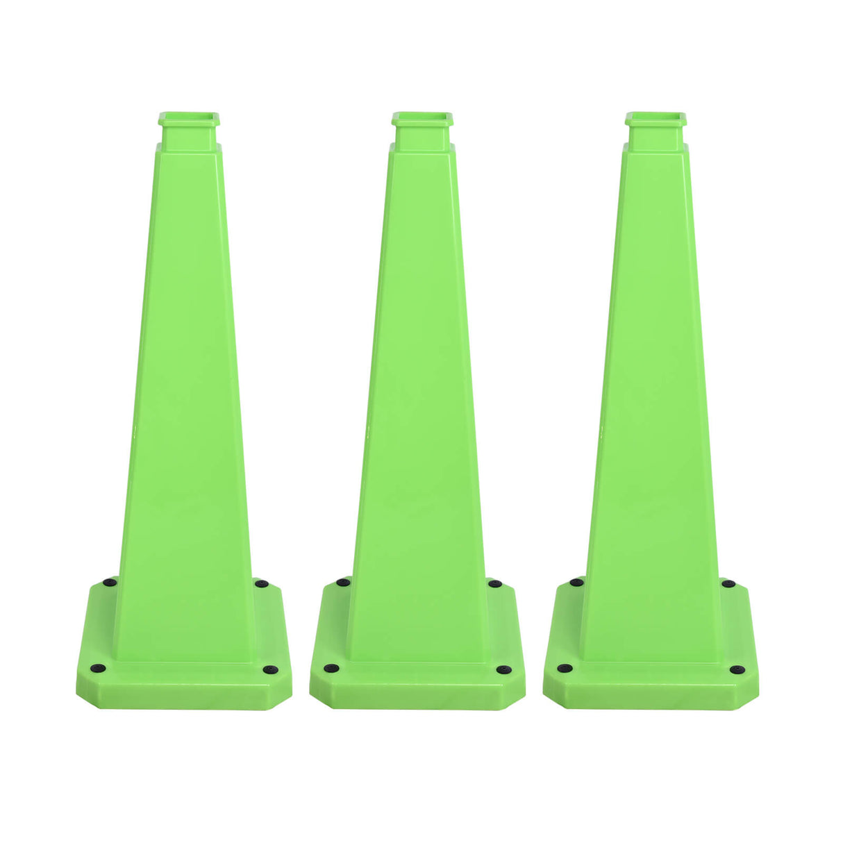 28/36Inch 4-Sided Message Cone, No Printing 6PCS