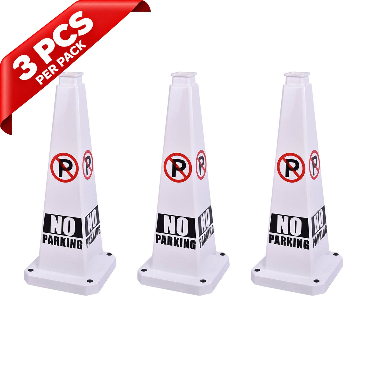 28Inch Safety Caution Cone with Handle - packaging and contents