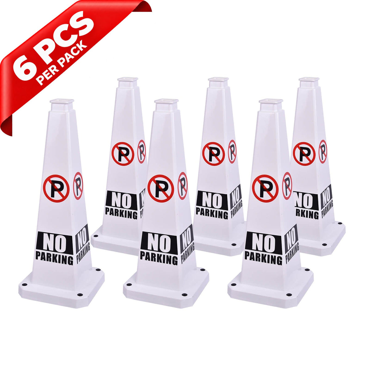 28Inch Safety Caution Cone with Handle - mounted installation
