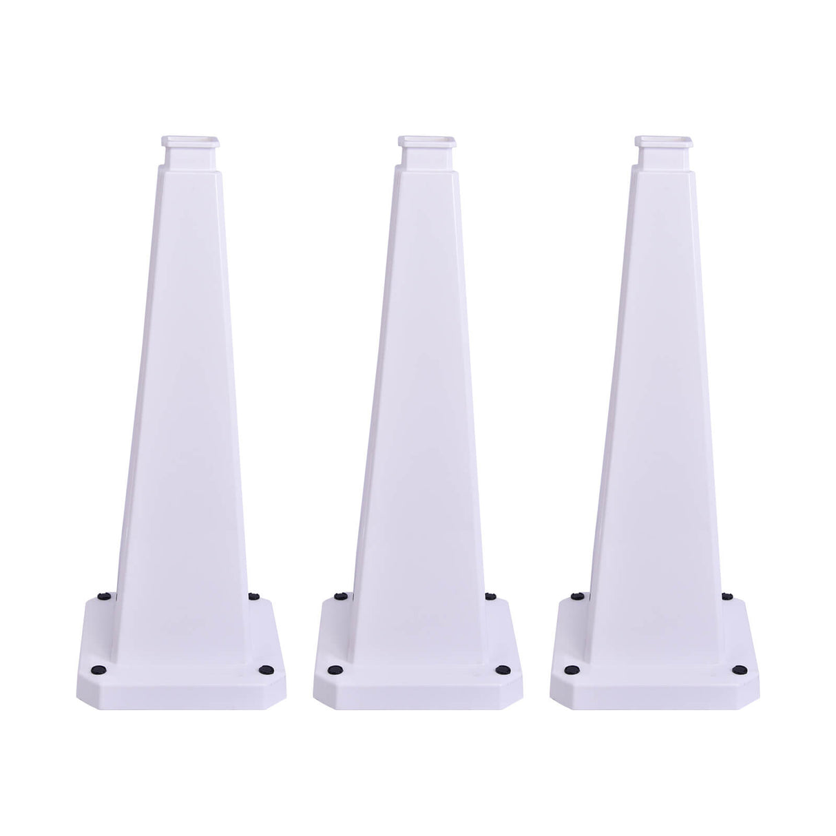 28/36Inch 4-Sided Message Cone, No Printing 6PCS