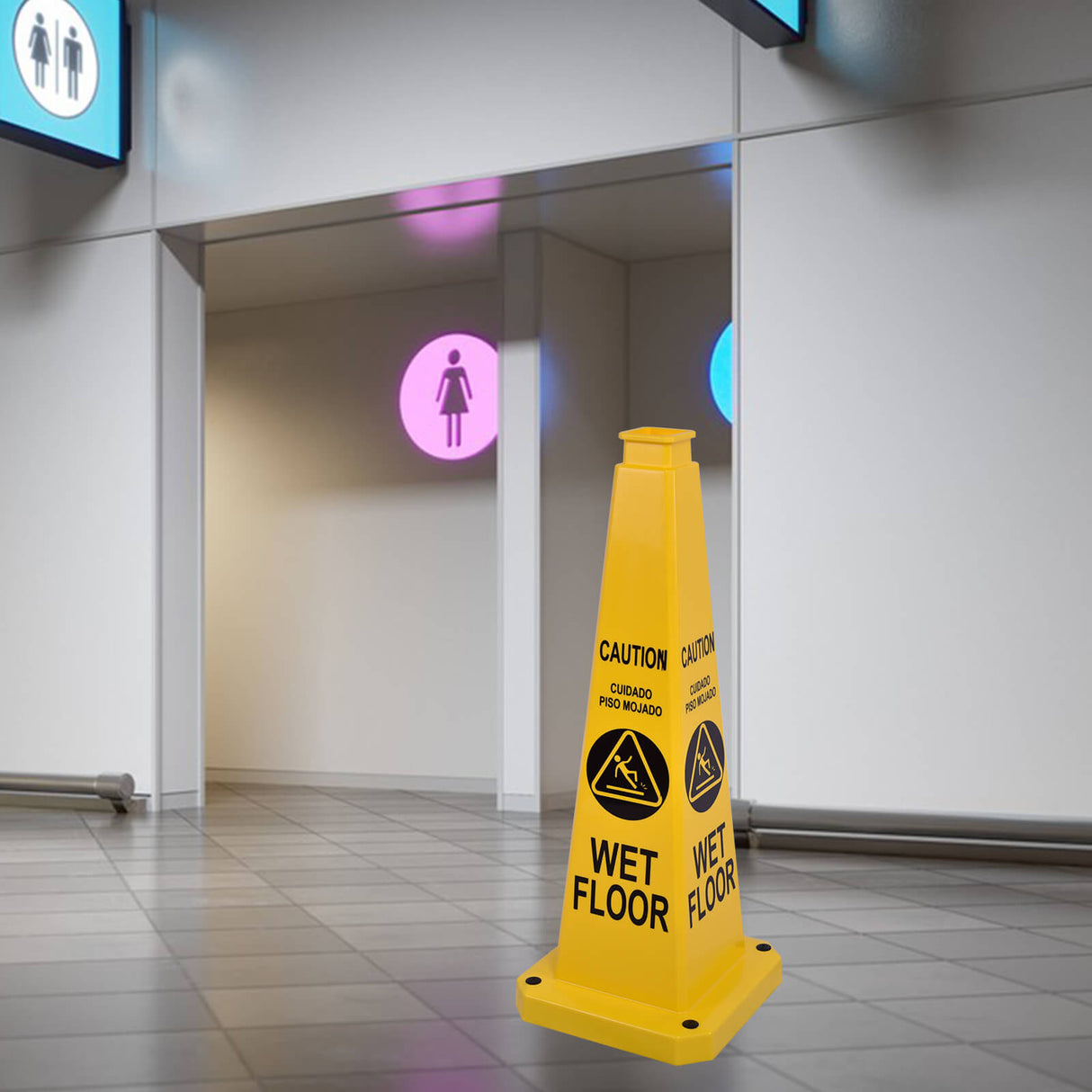 28Inch Safety Caution Cone with Handle