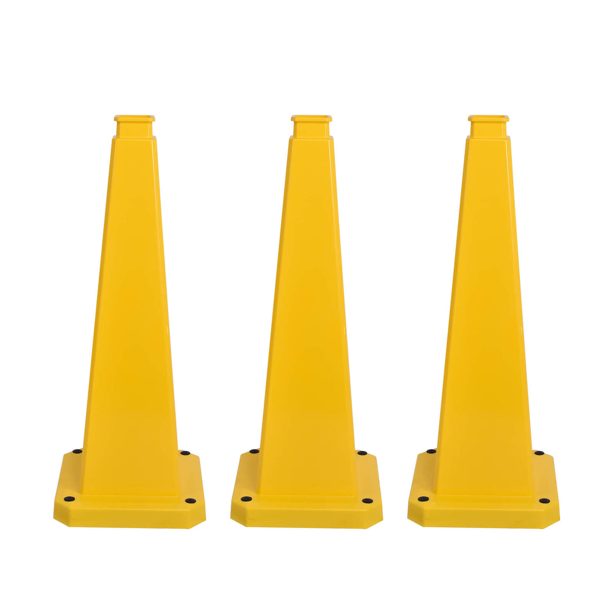 28/36Inch 4-Sided Message Cone, No Printing 6PCS