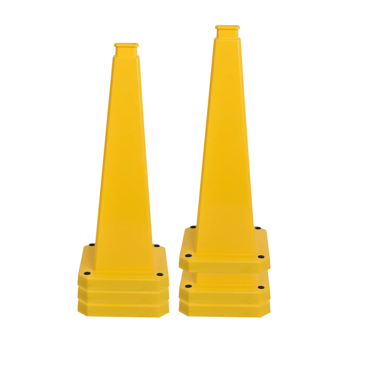 28/36Inch 4-Sided Message Cone, No Printing 6PCS