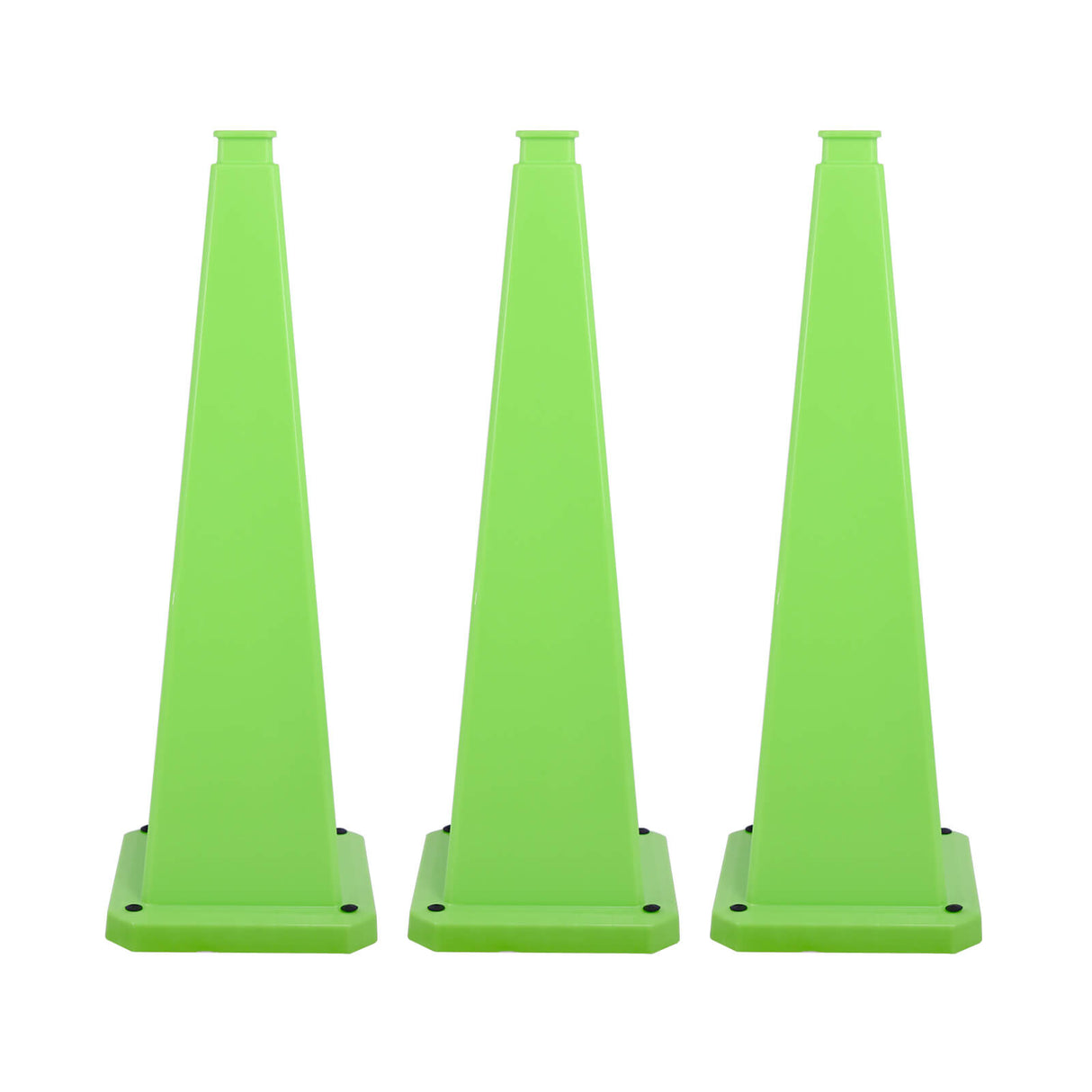 28/36Inch 4-Sided Message Cone, No Printing 6PCS