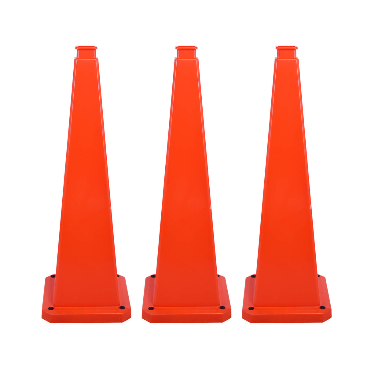 28/36Inch 4-Sided Message Cone, No Printing 6PCS