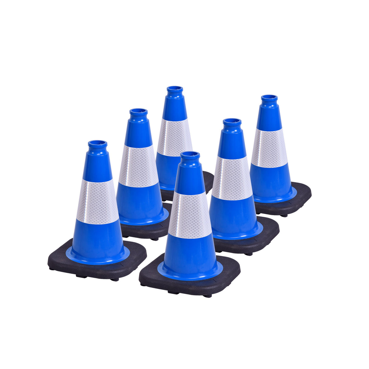 Heavy-Duty Traffic Cones 12/18/28/36 Inch, PVC Safety Cone with Reflective Stripe