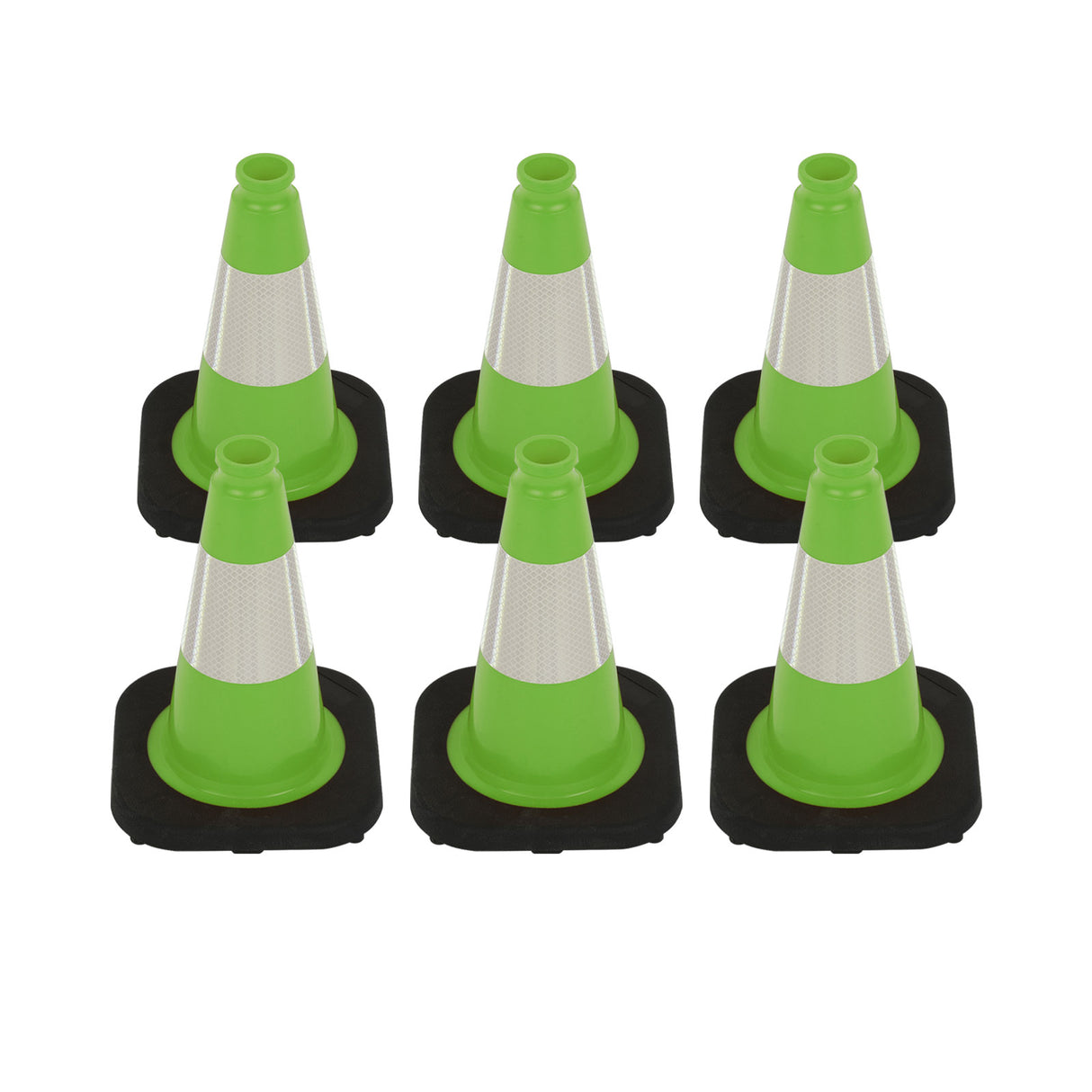Heavy-Duty Traffic Cones 12/18/28/36 Inch, PVC Safety Cone with Reflective Stripe