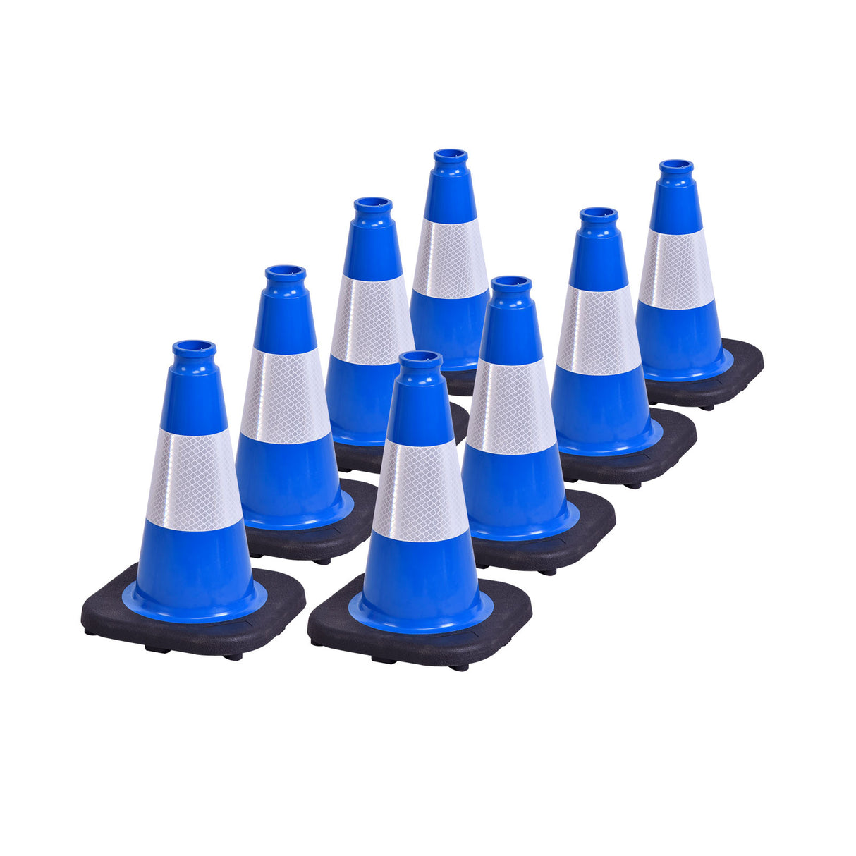 Heavy-Duty Traffic Cones 12/18/28/36 Inch, PVC Safety Cone with Reflective Stripe
