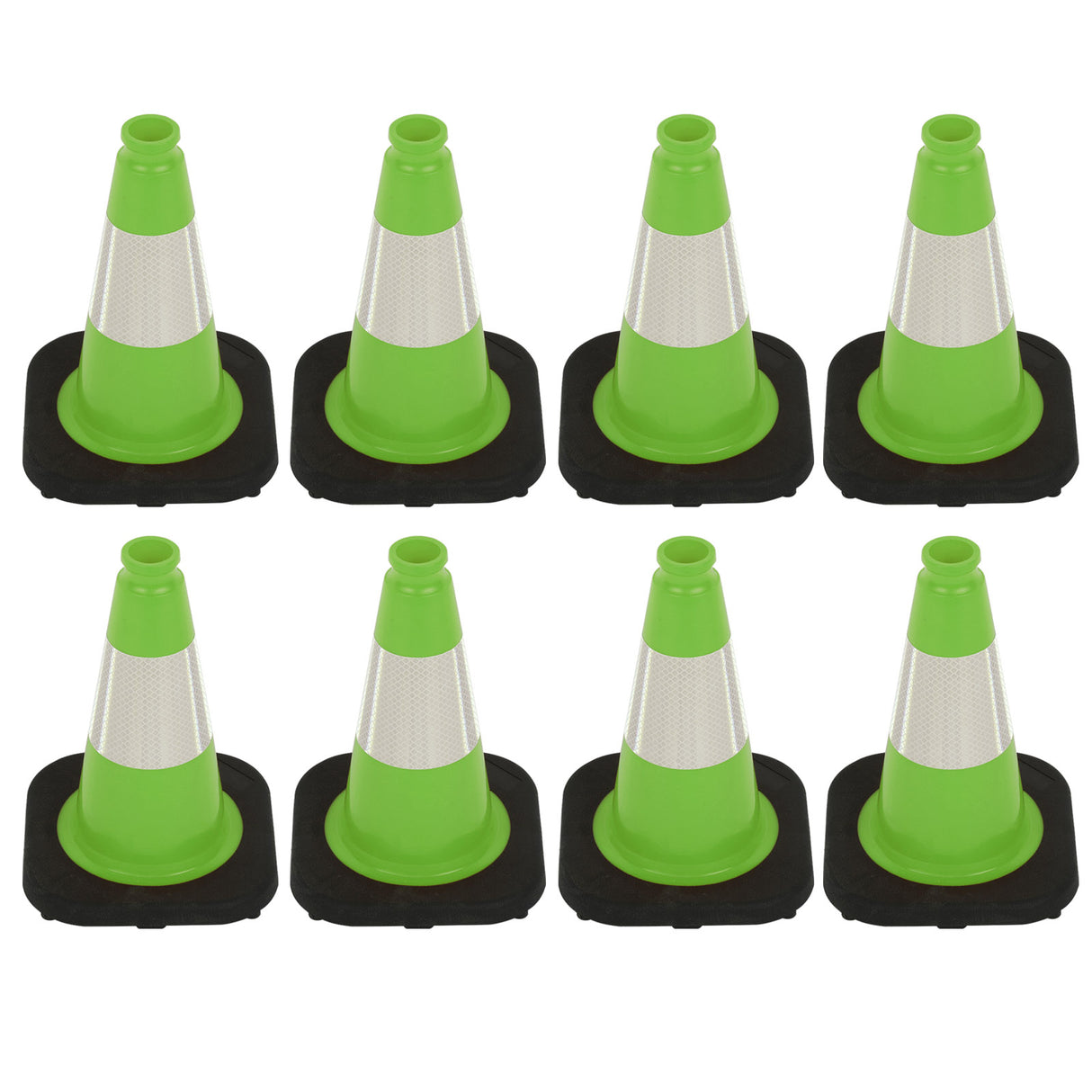 Heavy-Duty Traffic Cones 12/18/28/36 Inch, PVC Safety Cone with Reflective Stripe