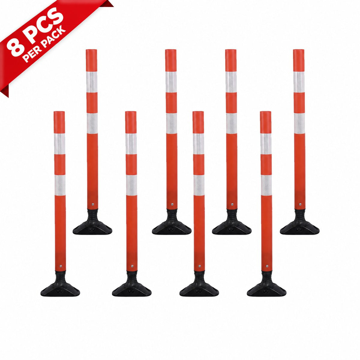 36'' / Orange / 8PCS - 8 PCS per pack