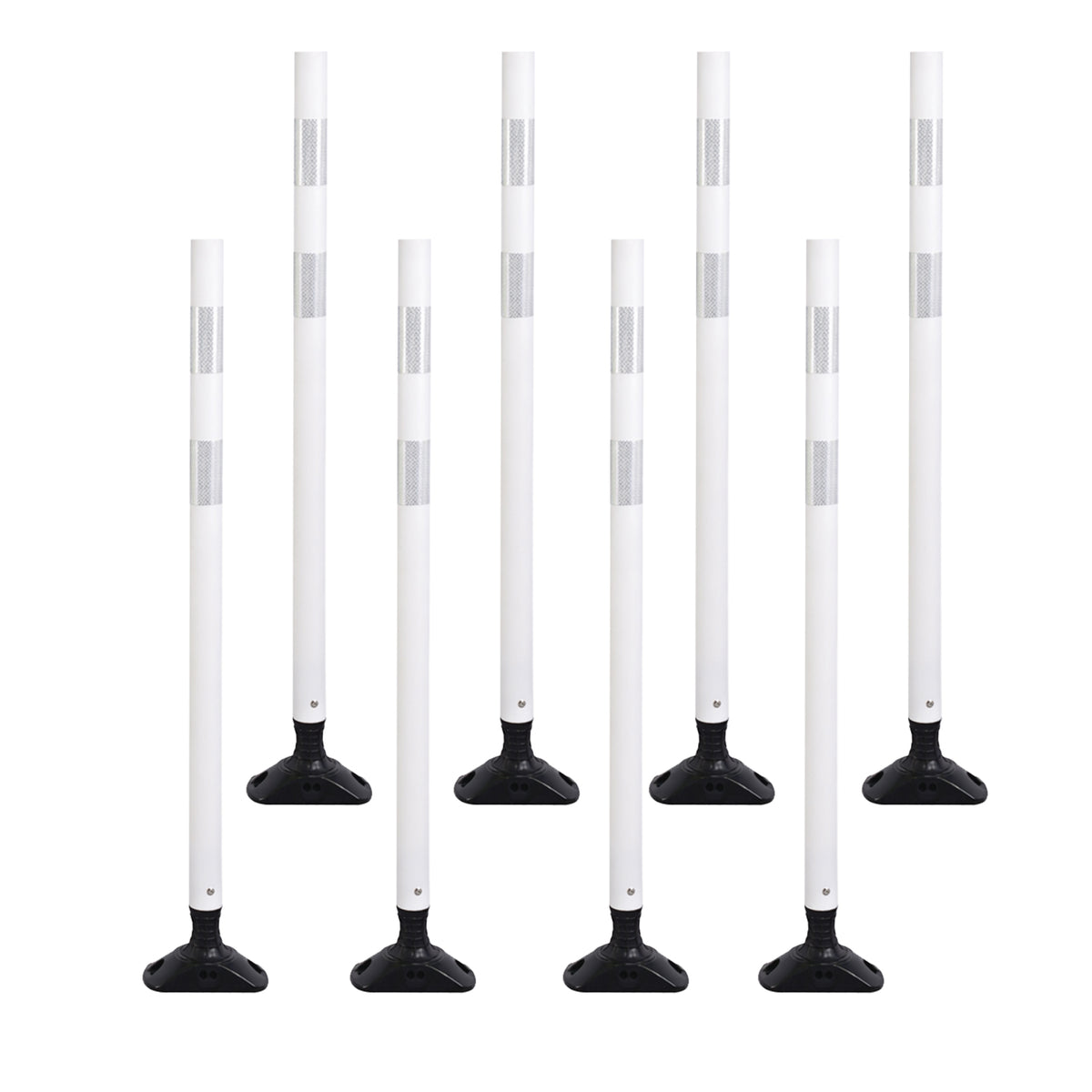Flexible SpringBack Surface Mount Delineator Post - night visibility view