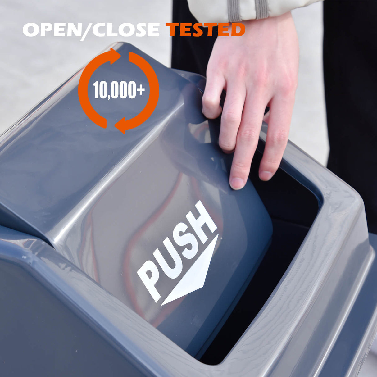 Trash Bins with Lids