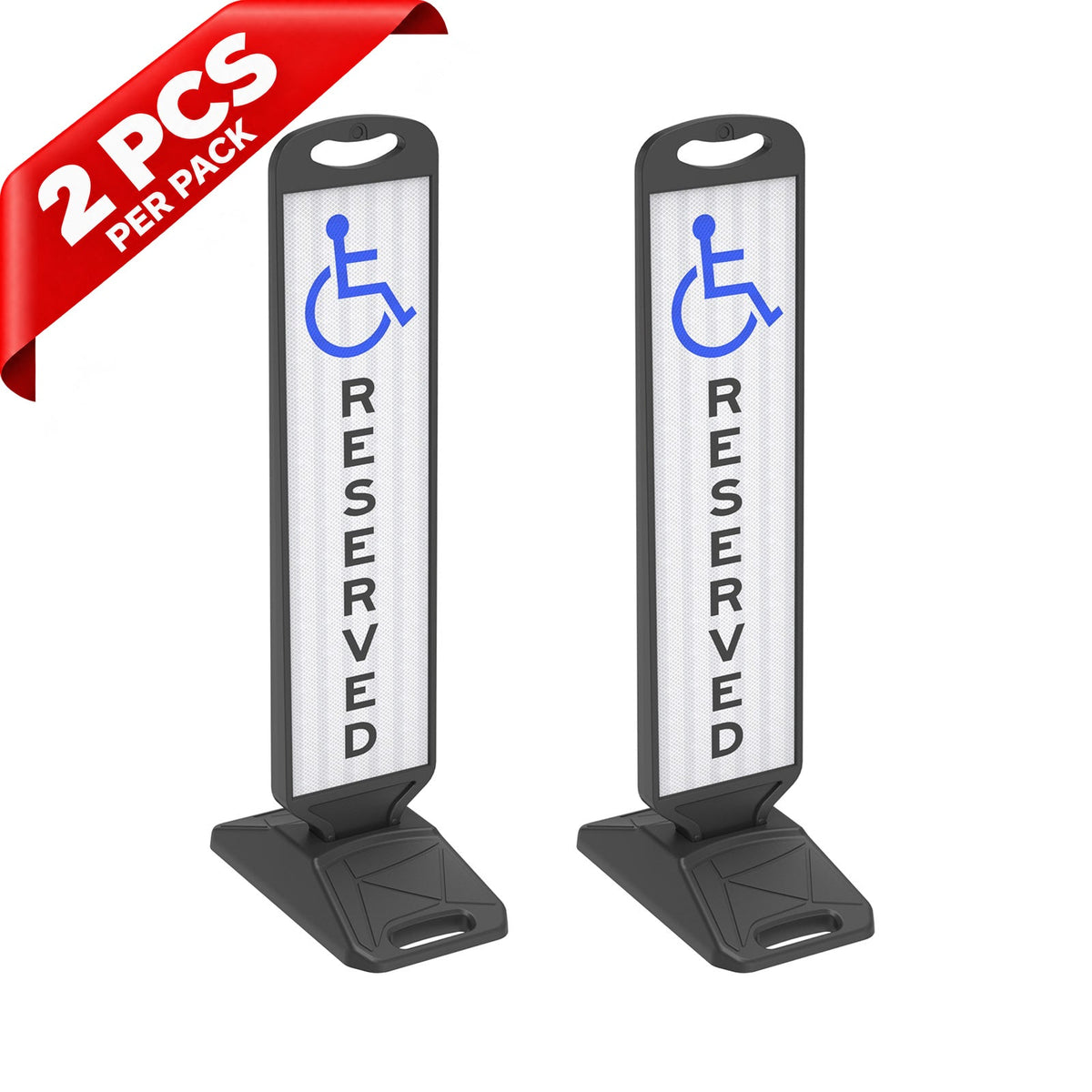 Vertical Panel with Pedestrian Cross Sign,Valet Parking,No Parking,ADA Sign - 20