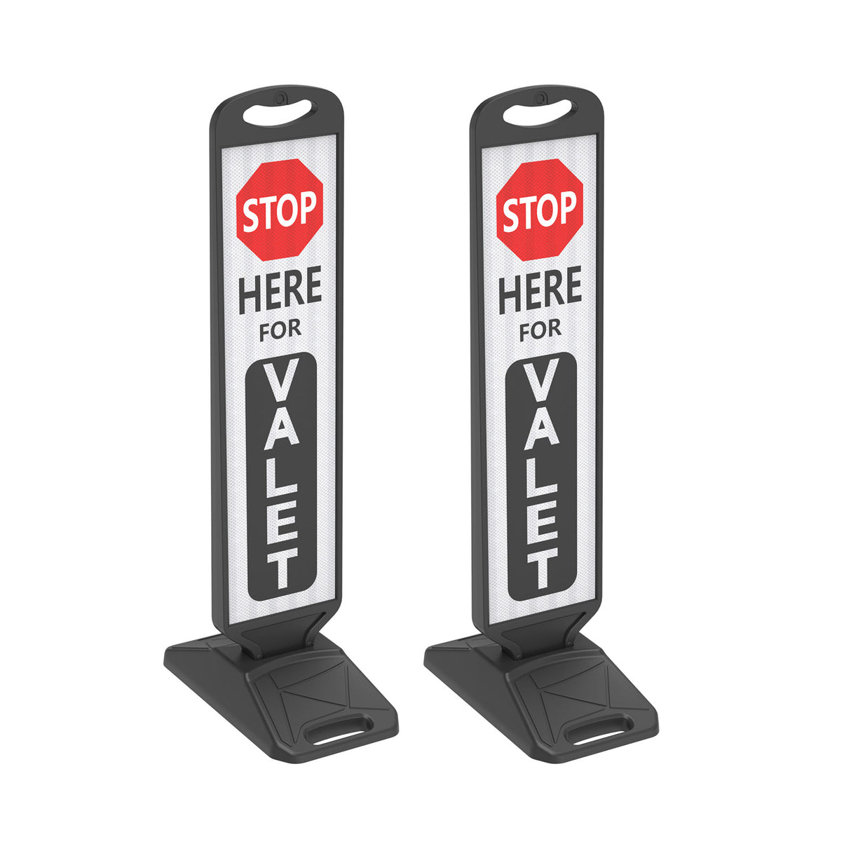 Vertical Panel with Pedestrian Cross Sign,Valet Parking,No Parking,ADA Sign - color options